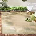 thumbnail image 1 of Safavieh Courtyard Martin Botanical Indoor/Outdoor Area Rug, Cream/Green, 5'3" x 7'7", 1 of 9