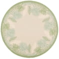 thumbnail image 1 of Safavieh Courtyard Martin Botanical Indoor/Outdoor Area Rug, Cream/Green, 6'7" x 6'7" Round, 1 of 8