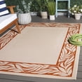 thumbnail image 1 of Safavieh Courtyard Micah Floral Indoor/Outdoor Area Rug, Natural/Terracotta, 6'7" x 9'6", 1 of 13