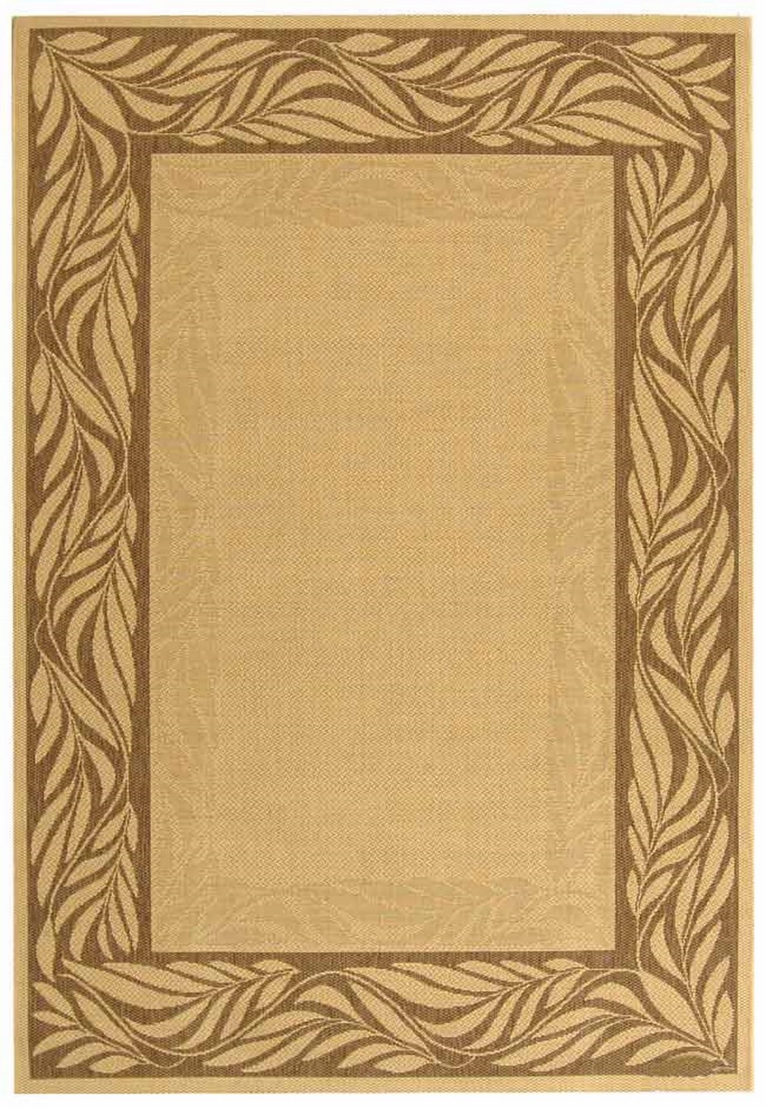 SAFAVIEH Courtyard Micah Traditional Floral Indoor/Outdoor Area Rug, 8' x 11', Natural/Brown - image 1 of 5