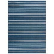 SAFAVIEH Courtyard Michael Striped Indoor/Outdoor Area Rug, Navy/Blue, 8' x 11'