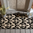 thumbnail image 1 of Safavieh Courtyard Millard Geometric Indoor/Outdoor Area Rug, Black/Beige, 2'7" x 5', 1 of 7