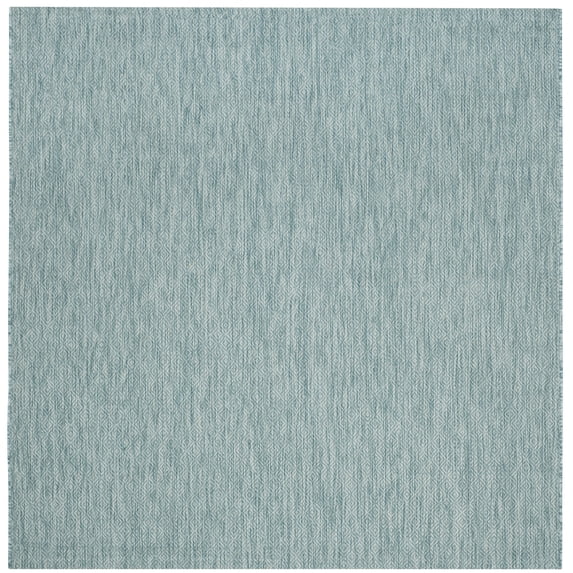Safavieh Courtyard Mitre Geometric Indoor/Outdoor Area Rug, Aqua, 4' x 4' Square