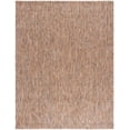 thumbnail image 1 of Safavieh Courtyard Mitre Geometric Indoor/Outdoor Area Rug, Dark Gray/Rust, 8' x 10', 1 of 11