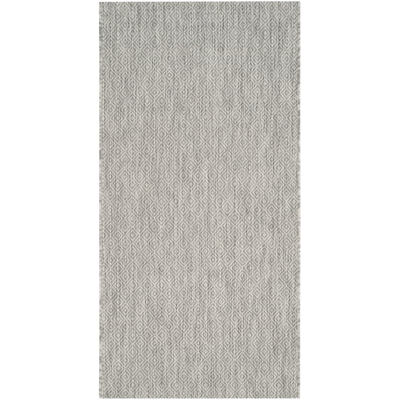 Safavieh Courtyard Mitre Geometric Indoor/Outdoor Area Rug, Gray, 2'7" x 5'