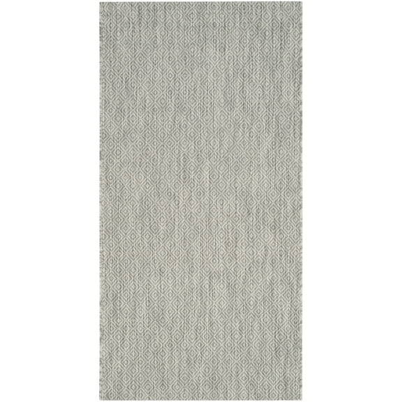 SAFAVIEH Courtyard Mitre Geometric Indoor/Outdoor Area Rug, Grey/Grey, 2'7" x 5'