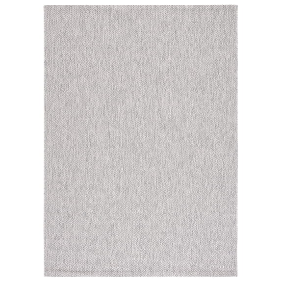 Safavieh Courtyard Mitre Geometric Indoor/Outdoor Area Rug, Gray, 4' x 5'7"