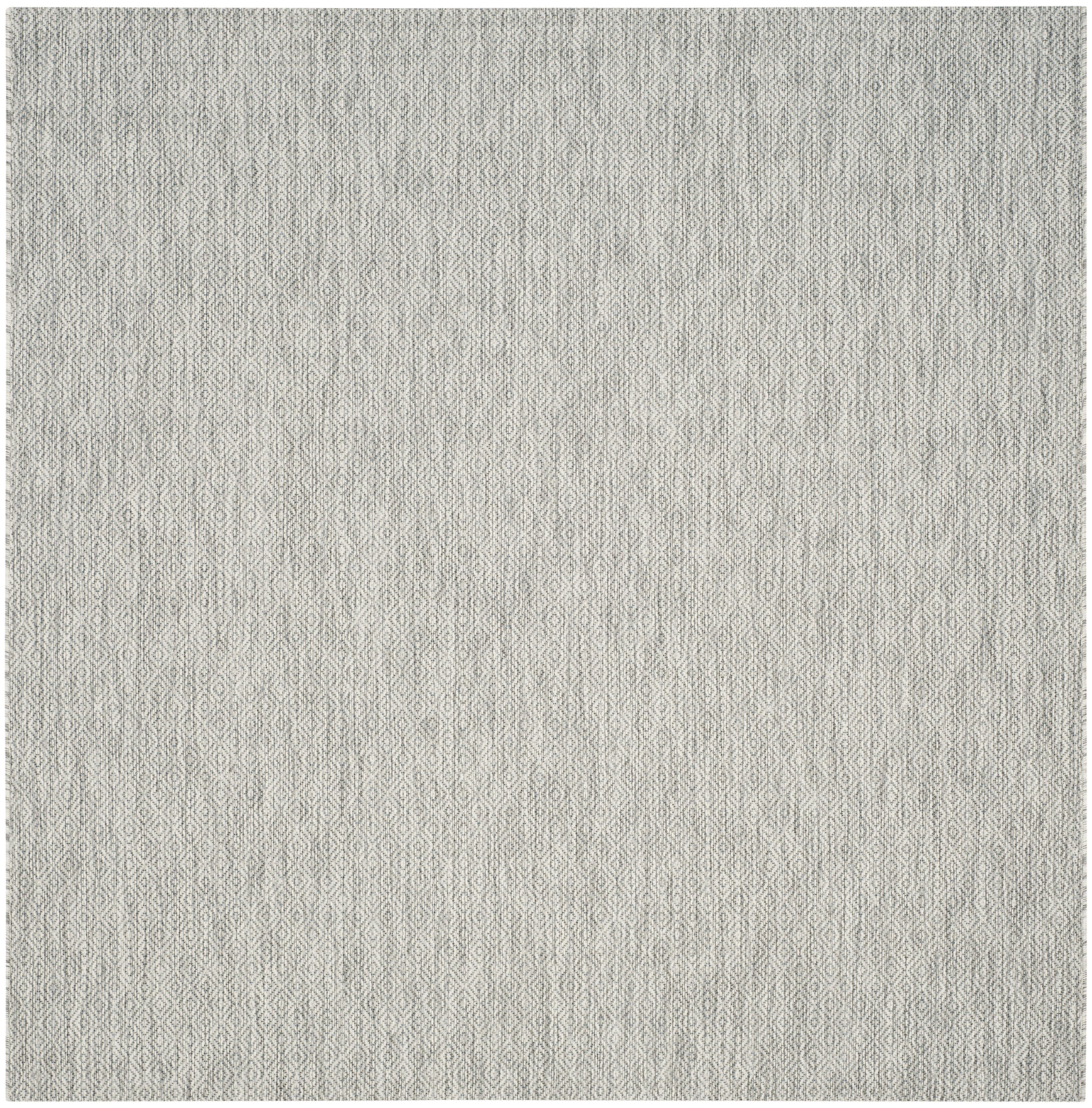 Elegant Square Gray Synthetic 7'10" Area Rug for Indoor/Outdoor Use