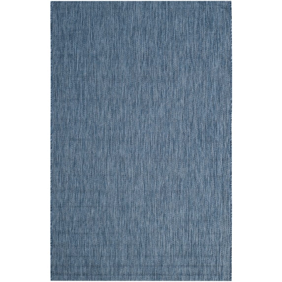 Safavieh Courtyard Mitre Geometric Indoor/Outdoor Area Rug, Navy, 5'3" x 7'7"