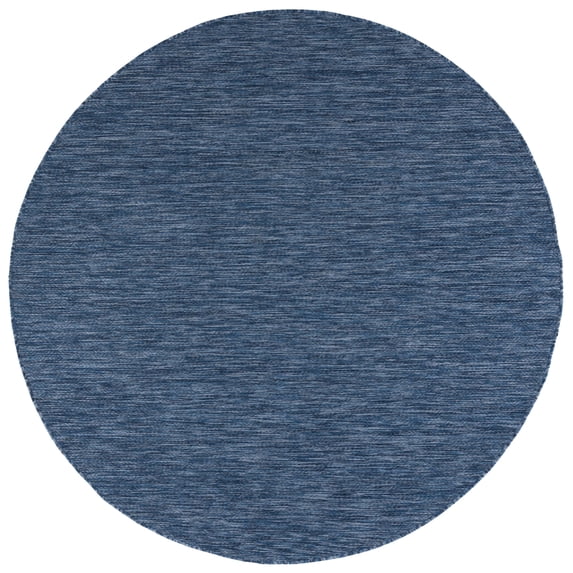 Safavieh Courtyard Mitre Geometric Indoor/Outdoor Area Rug, Navy, 7'10" x 7'10" Round