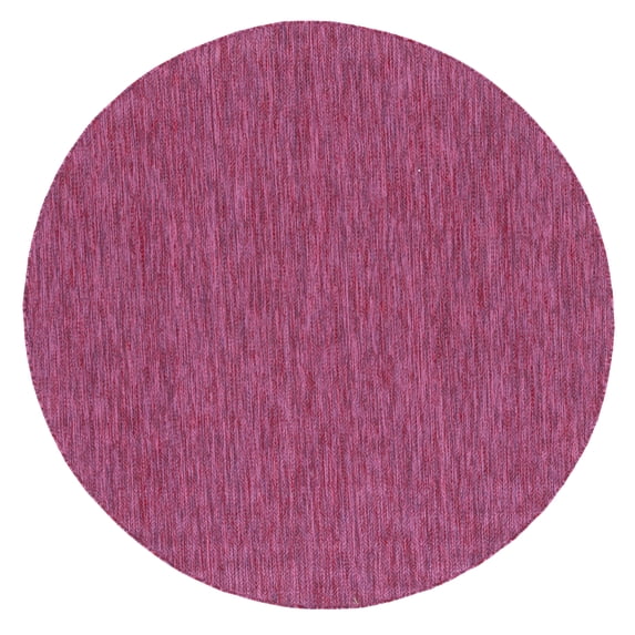 Safavieh Courtyard Mitre Geometric Indoor/Outdoor Area Rug, Red, 6'7" x 6'7" Round