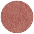 thumbnail image 1 of Safavieh Courtyard Mitre Geometric Indoor/Outdoor Area Rug, Red/Red, 4' x 4' Round, 1 of 10