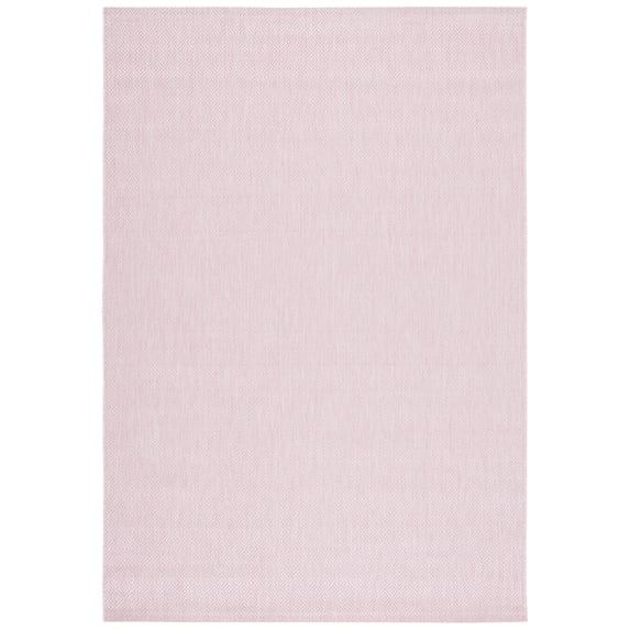 Safavieh Courtyard Mitre Geometric Indoor/Outdoor Area Rug, Soft Pink, 4' x 5'7"