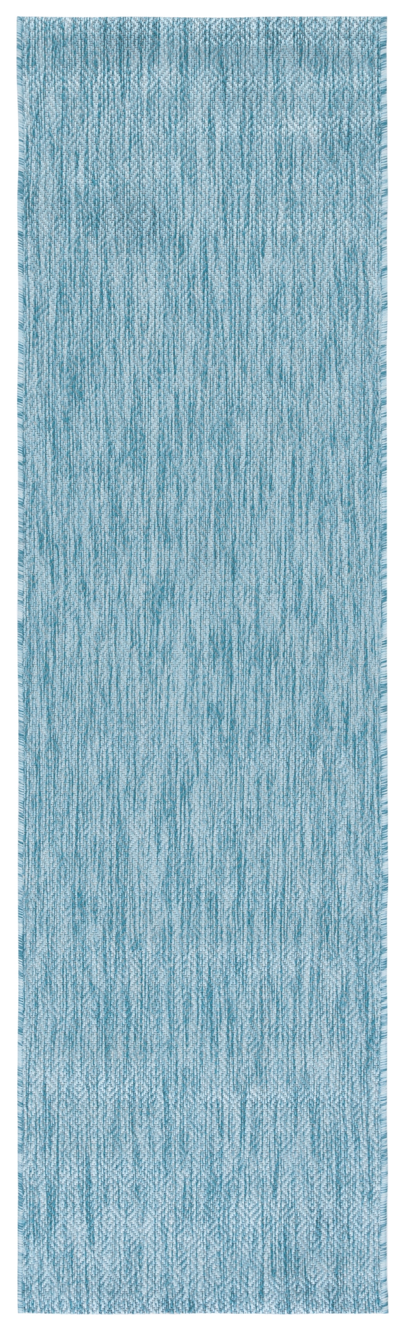 Safavieh Courtyard Mitre Geometric Indoor/Outdoor Runner Rug, Aqua, 2'3" x 16'