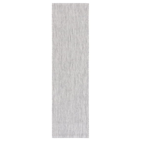 Safavieh Courtyard Mitre Geometric Indoor/Outdoor Runner Rug, Gray, 2'3" x 18'
