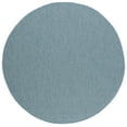 thumbnail image 1 of Safavieh Courtyard Mitre Geometric Indoor/Outdoor Area Rug, Aqua, 5'3" x 5'3" Round, 1 of 10