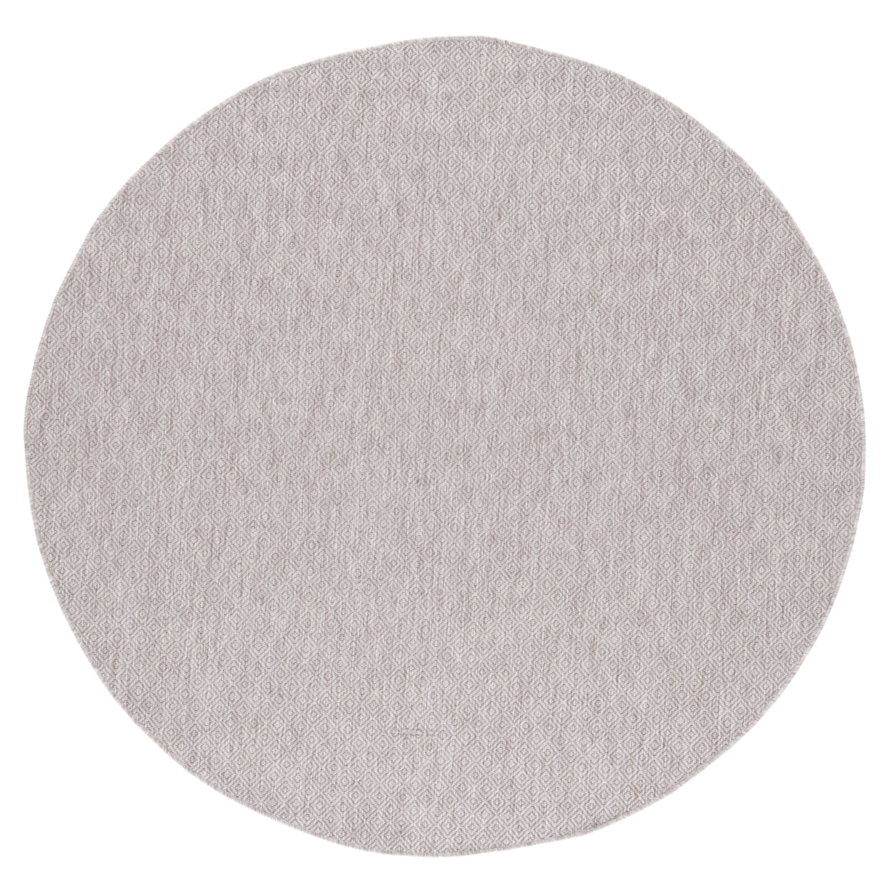 Elysian Fields 59" Round Gray Synthetic Easy-Care Area Rug