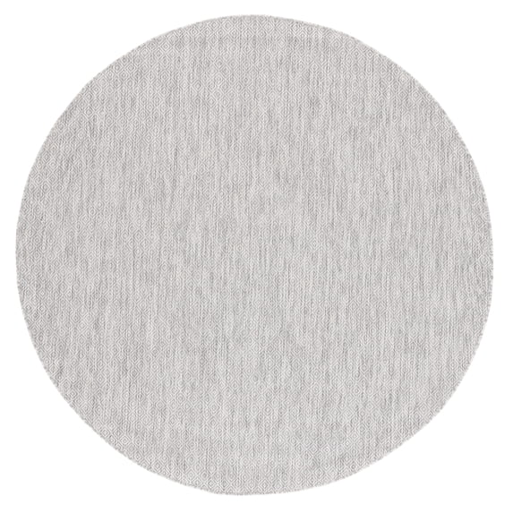 Safavieh Courtyard Mitre Geometric Indoor/Outdoor Area Rug, Gray, 5'3" x 5'3" Round