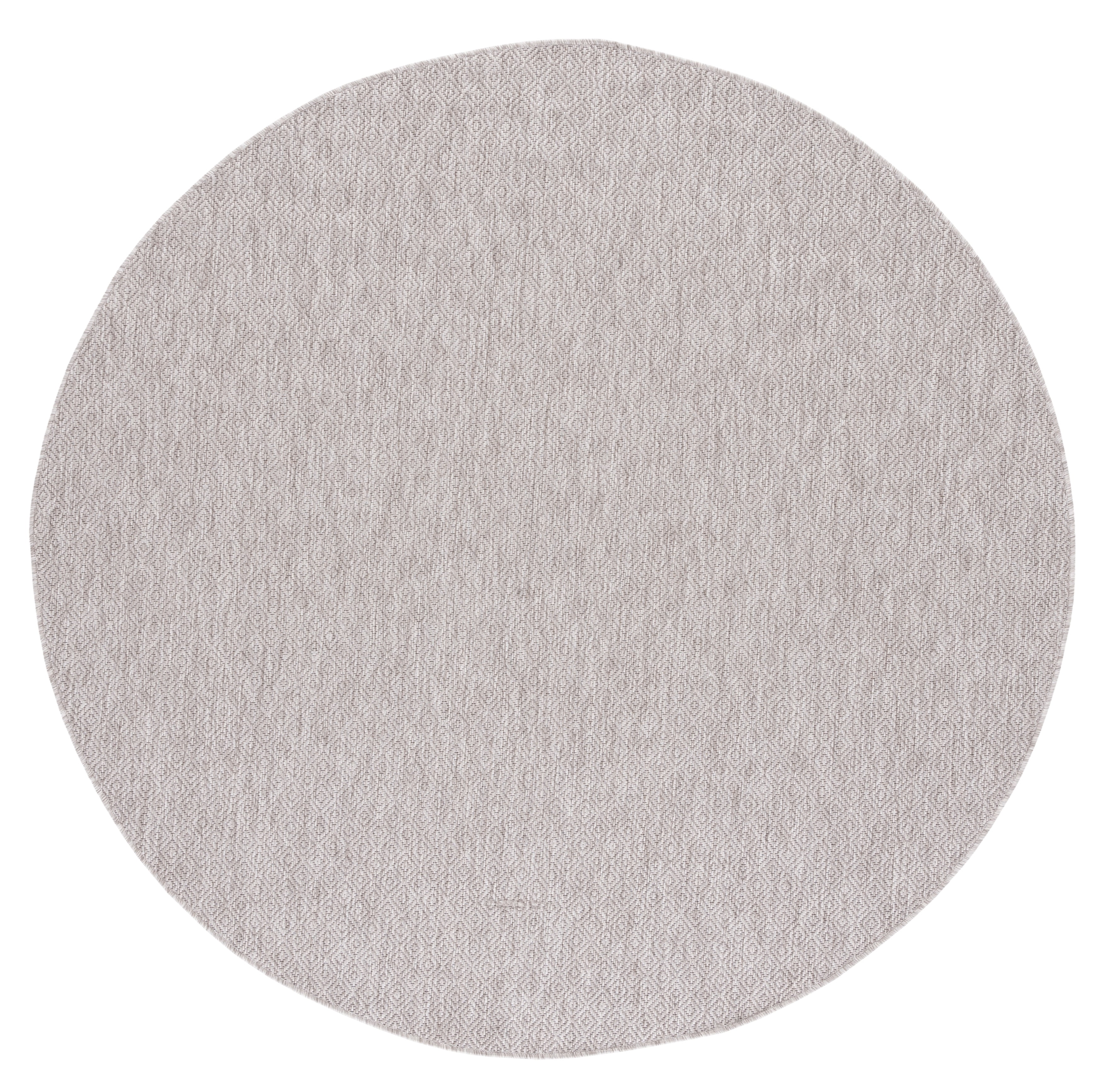 Safavieh Courtyard Mitre Geometric Indoor/Outdoor Area Rug, Beige, 6'7" x 6'7" Round