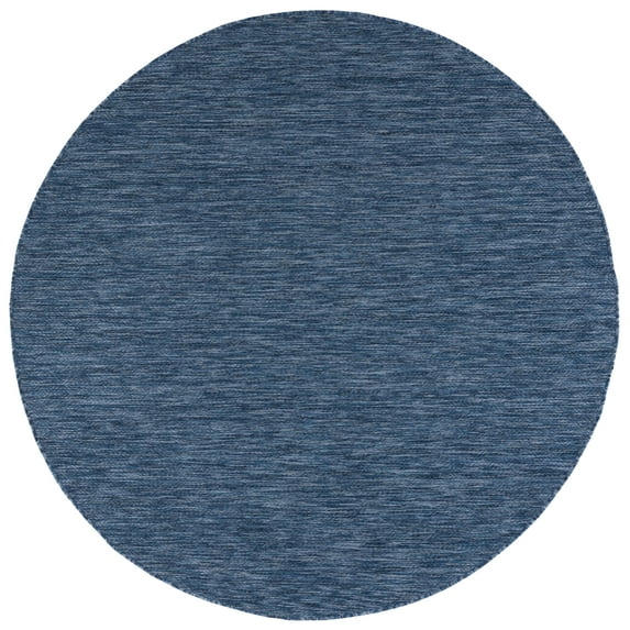 Safavieh Courtyard Mitre Geometric Indoor/Outdoor Area Rug, Navy, 6'7" x 6'7" Round