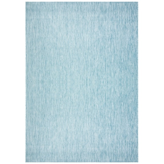 Safavieh Courtyard Mitre Geometric Indoor/Outdoor Area Rug, Aqua, 8' x 11'