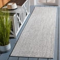 thumbnail image 1 of Safavieh Courtyard Mitre Geometric Indoor/Outdoor Runner Rug, Gray, 2'3" x 12', 1 of 10