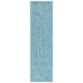 thumbnail image 1 of Safavieh Courtyard Mitre Geometric Indoor/Outdoor Runner Rug, Aqua, 2'3" x 14', 1 of 11