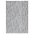 thumbnail image 1 of SAFAVIEH Courtyard Morven Chevron Stripes Indoor/Outdoor Area Rug, 4' x 5'7", Grey/Navy, 1 of 16