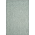 thumbnail image 1 of SAFAVIEH Courtyard Morven Chevron Stripes Indoor/Outdoor Area Rug, 5'3" x 7'7", Aqua/Grey, 1 of 16