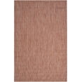 thumbnail image 1 of SAFAVIEH Courtyard Morven Chevron Stripes Indoor/Outdoor Area Rug, 6'7" x 9'6", Red/Beige, 1 of 12
