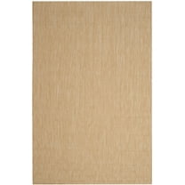 SAFAVIEH Courtyard Morven Chevron Stripes Indoor/Outdoor Area Rug, 8' x 11', Natural/Cream