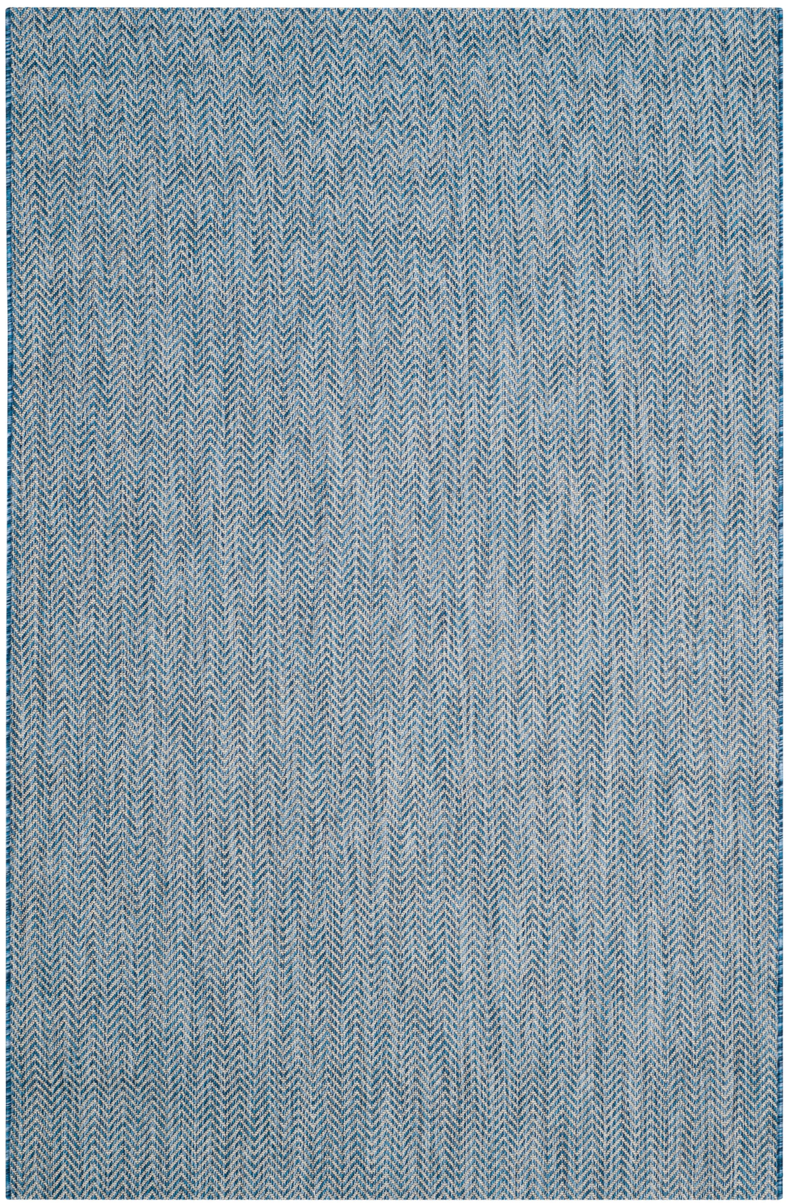 Rectangular Gray Synthetic Easy Care Area Rug