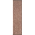 thumbnail image 1 of SAFAVIEH Courtyard Morven Chevron Stripes Indoor/Outdoor Runner, 2'3" x 6'7", Red/Beige, 1 of 10