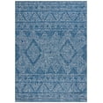 thumbnail image 1 of SAFAVIEH Courtyard Morven Geometric Indoor/Outdoor Area Rug, Navy/Grey, 8' x 11', 1 of 6