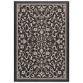 thumbnail image 1 of Safavieh Courtyard Nanda Botanical Indoor/Outdoor Area Rug, Black/Sand, 4' x 5'7", 1 of 11