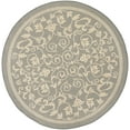 thumbnail image 1 of Safavieh Courtyard Nanda Botanical Indoor/Outdoor Area Rug, Gray/Natural, 5'3" x 5'3" Round, 1 of 14