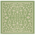 thumbnail image 1 of Safavieh Courtyard Nanda Botanical Indoor/Outdoor Area Rug, Olive/Natural, 5'3" x 5'3" Square, 1 of 16