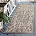 thumbnail image 1 of Safavieh Courtyard Nanda Botanical Indoor/Outdoor Runner Rug, Gray/Natural, 2'3" x 8', 1 of 13