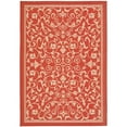 thumbnail image 1 of Safavieh Courtyard Nanda Botanical Indoor/Outdoor Runner Rug, Red/Natural, 2'3" x 6'7", 1 of 8