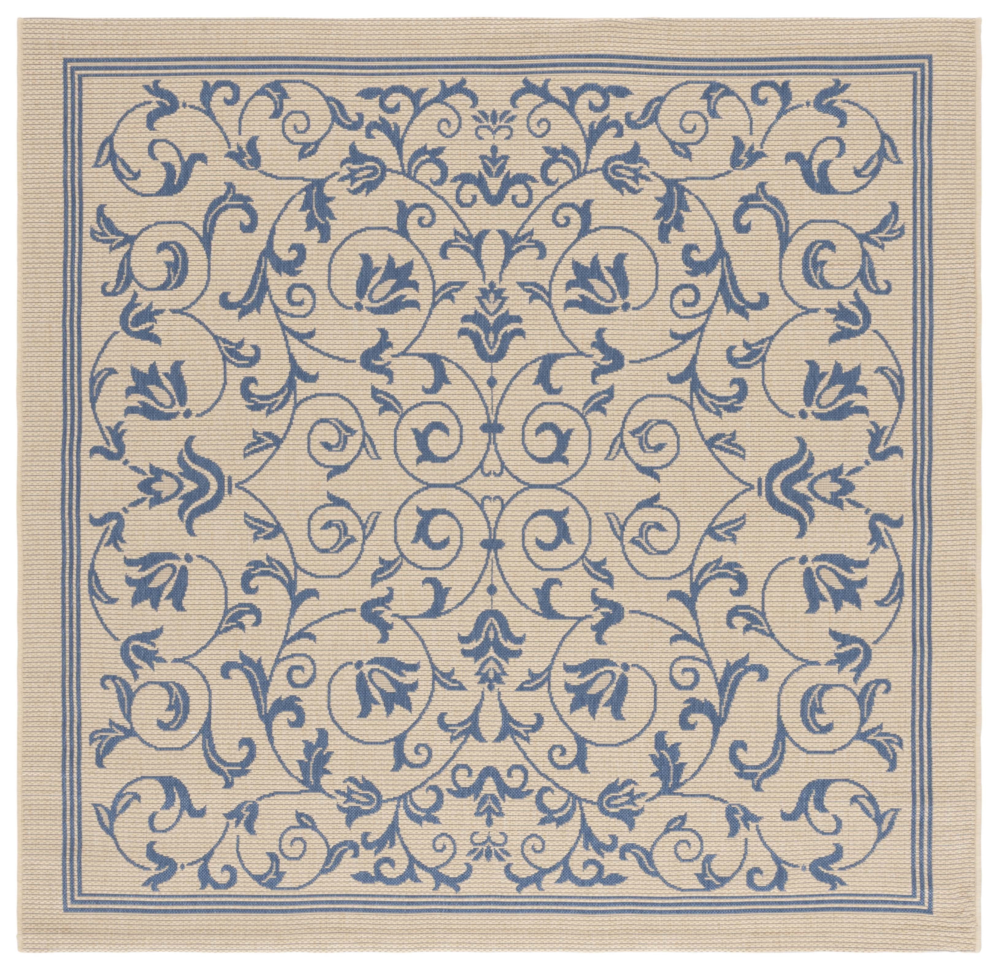 Gd Nanda Rug Safavieh Courtyard Nanda Botanical Indoor/Outdoor Area Rug, Natural ...