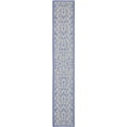 thumbnail image 1 of Safavieh Courtyard Nanda Botanical Indoor/Outdoor Runner Rug, Blue/Natural, 2'3" x 14', 1 of 12