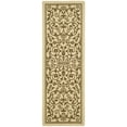 thumbnail image 1 of Safavieh Courtyard Nanda Botanical Indoor/Outdoor Runner Rug, Natural/Brown, 2'3" x 6'7", 1 of 11