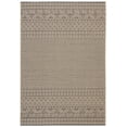 thumbnail image 1 of Safavieh Courtyard Naomi Geometric Indoor/Outdoor Area Rug, Beige/Black, 6'7" x 9'6", 1 of 14