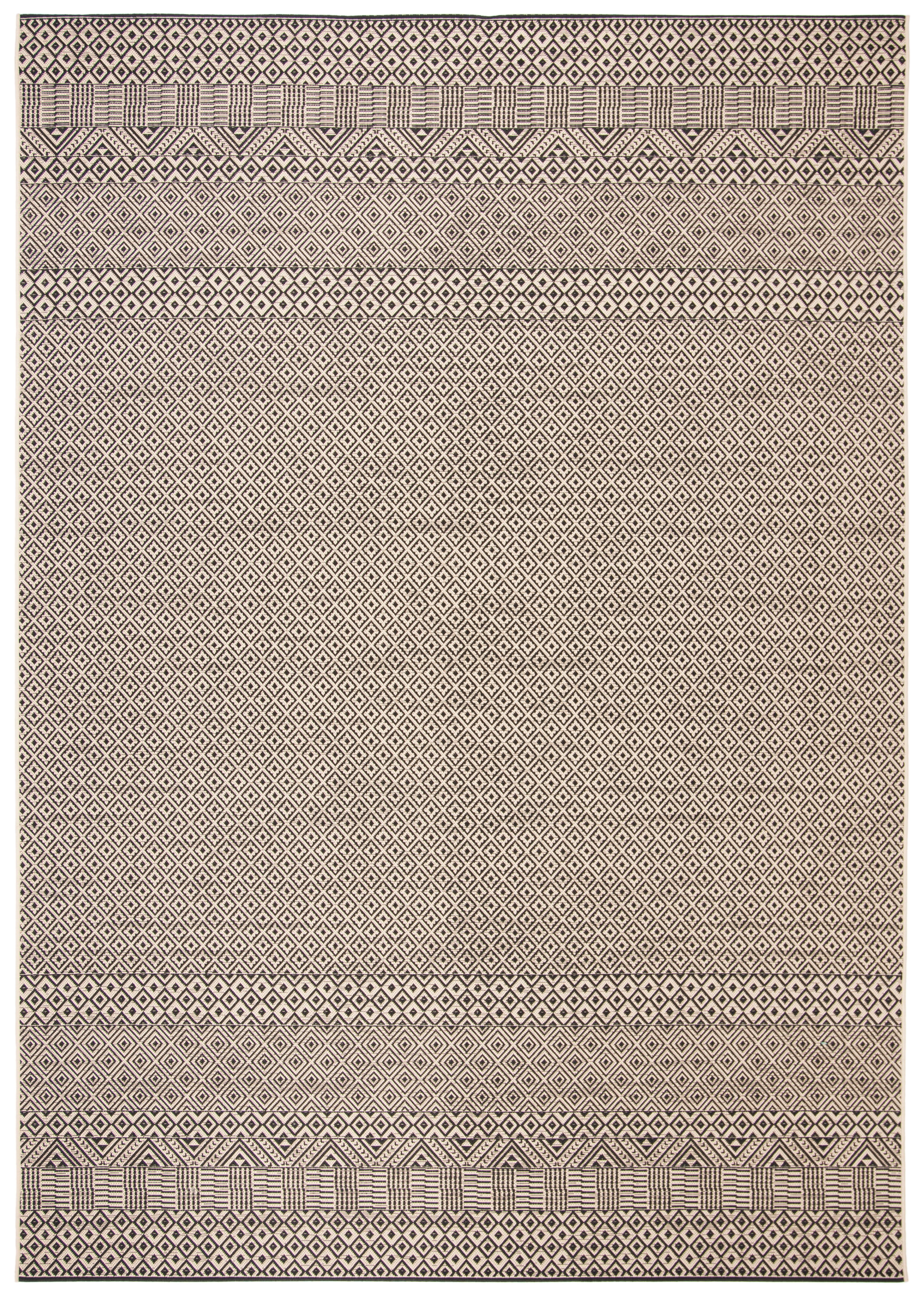 Safavieh Courtyard Naomi Geometric Indoor/Outdoor Area Rug, Beige/Black, 8' x 10'