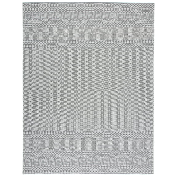 Safavieh Courtyard Naomi Geometric Indoor/Outdoor Area Rug, Brown/Gray, 8' x 10'