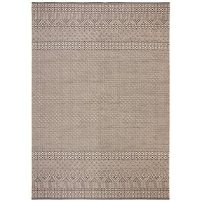 Safavieh Courtyard Naomi Geometric Indoor/Outdoor Area Rug, Beige/Black, 8' x 11'