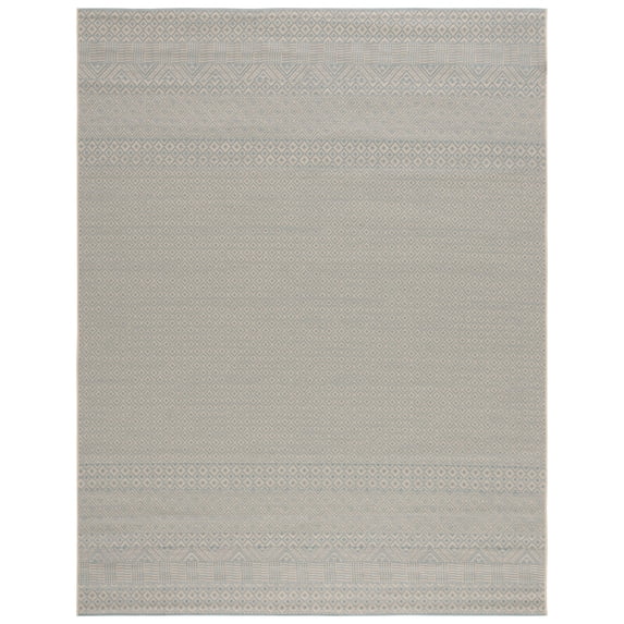 Safavieh Courtyard Naomi Geometric Indoor/Outdoor Area Rug, Beige/Aqua, 9' x 12'