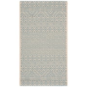 Safavieh Courtyard Naomi Geometric Indoor/Outdoor Area Rug, Beige/Aqua, 2' x 3'7"