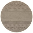 thumbnail image 1 of Safavieh Courtyard Naomi Geometric Indoor/Outdoor Area Rug, Beige/Black, 4' x 4' Round, 1 of 9