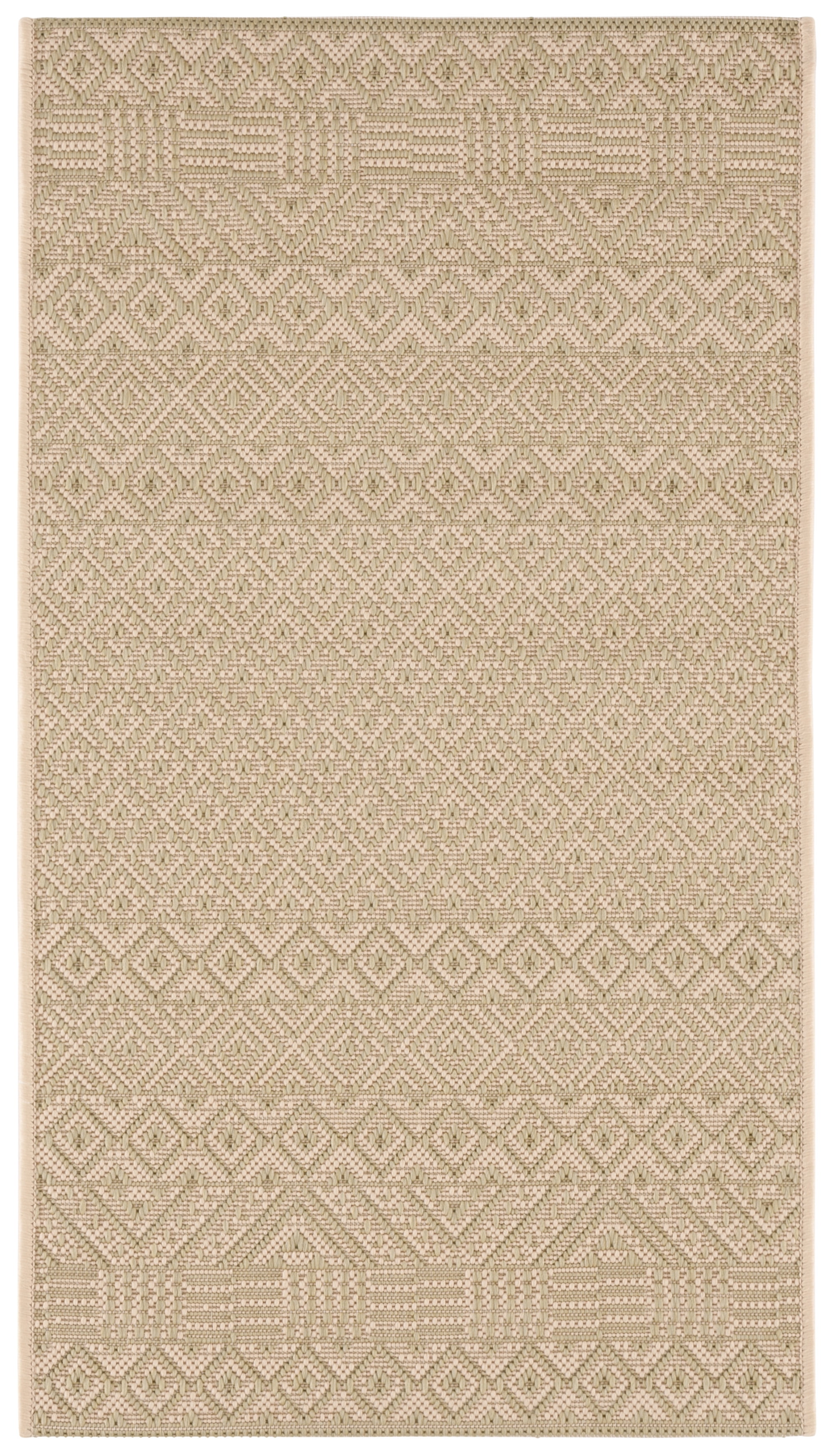 Safavieh Courtyard Naomi Geometric Indoor/Outdoor Area Rug, Beige/Green, 2' x 3'7"